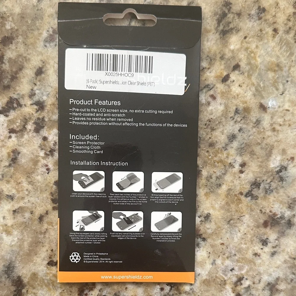 Supershieldz Screen Protector for Samsung Galaxy A20 - Orange & Black Packaging